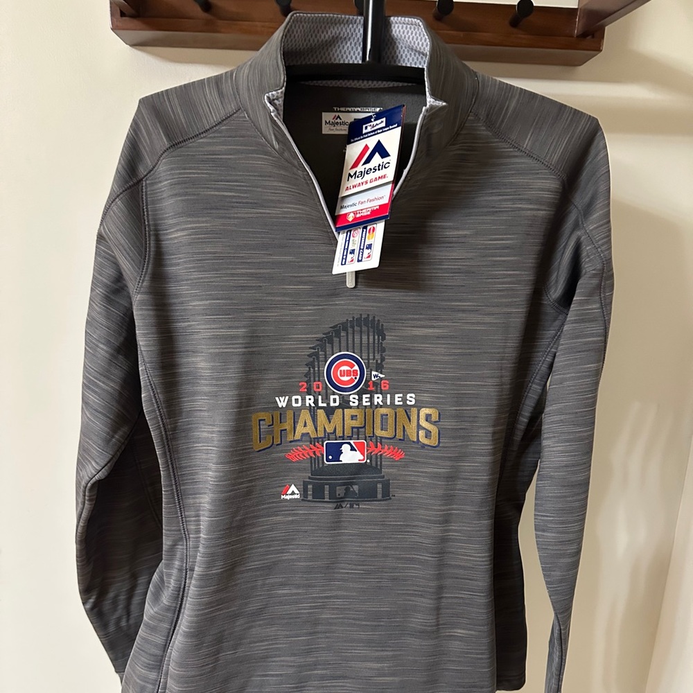 Majestic Cubs World Series Quarter Zip